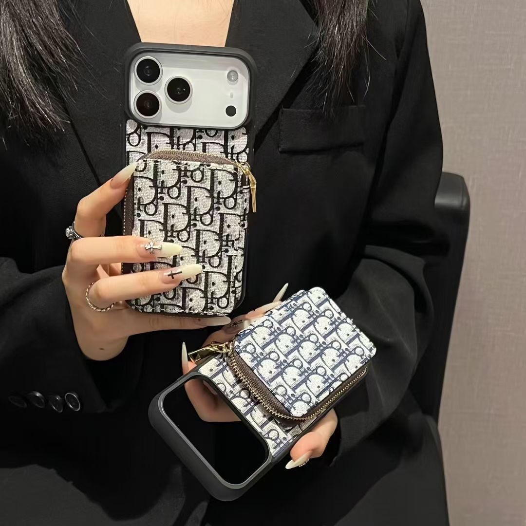 Dior Luxury iPhone Case Card Slot For iPhone 17 / 16 / 15 / 14 - Image 6