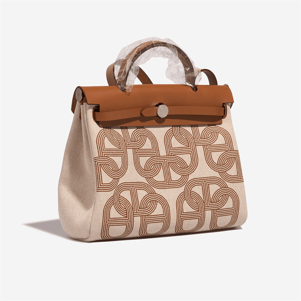 Hermès Herbag Zip 31 Ebene Leather Canvas