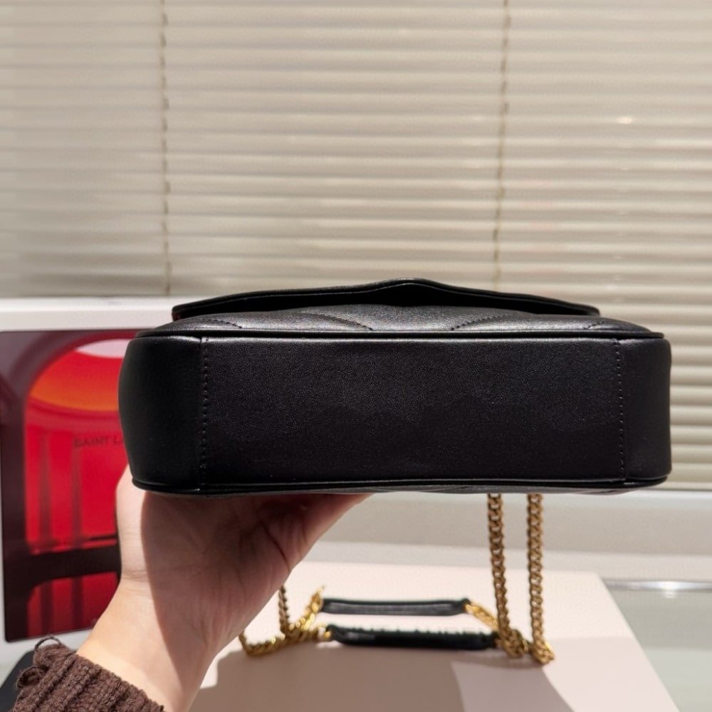 Saint Laurent Loulou Small In Matelassé Black 24Cm 801437AAEAX1000 - Image 4
