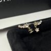 Chanel Star Rhinestone Asymmetric CC Drop Earrings