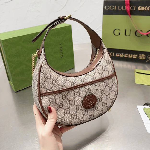 Gucci Ophidia Small Hobo Bag Beige 9.4 Inches - Image 7