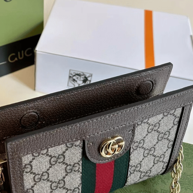 Gucci Ophidia Mini Chain Bag Beige - Image 7