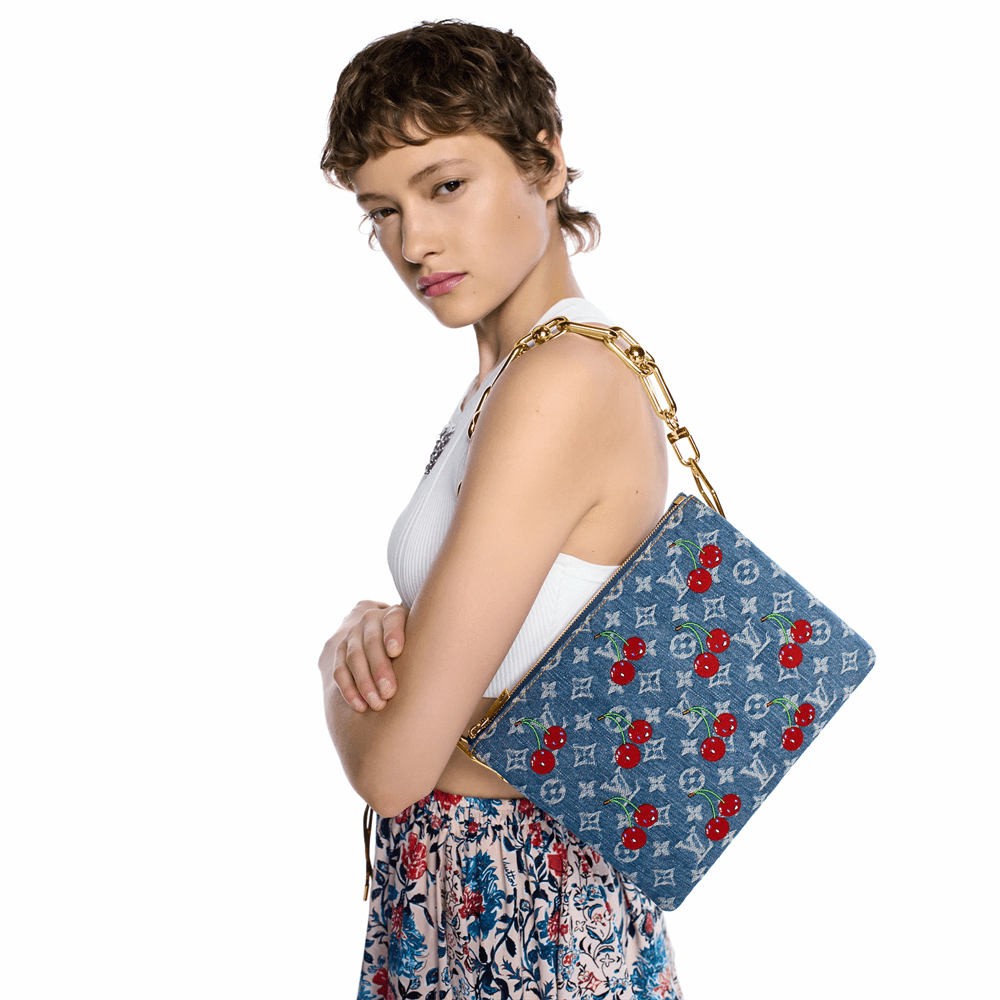 Alternative view of Louis Vuitton Coussin PM Cherry Denim