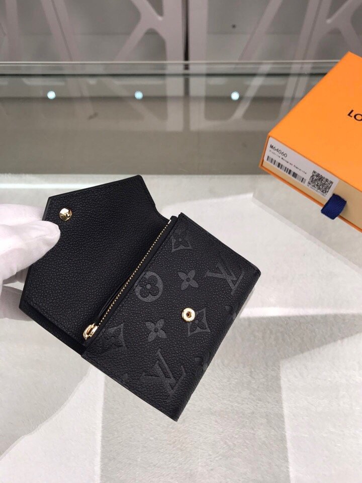 Louis Vuitton Victorine Wallet Monogram Empreinte Black For Women, Women's Wallets 4.7in/12cm LV M64060 - TEMAFES - Image 10