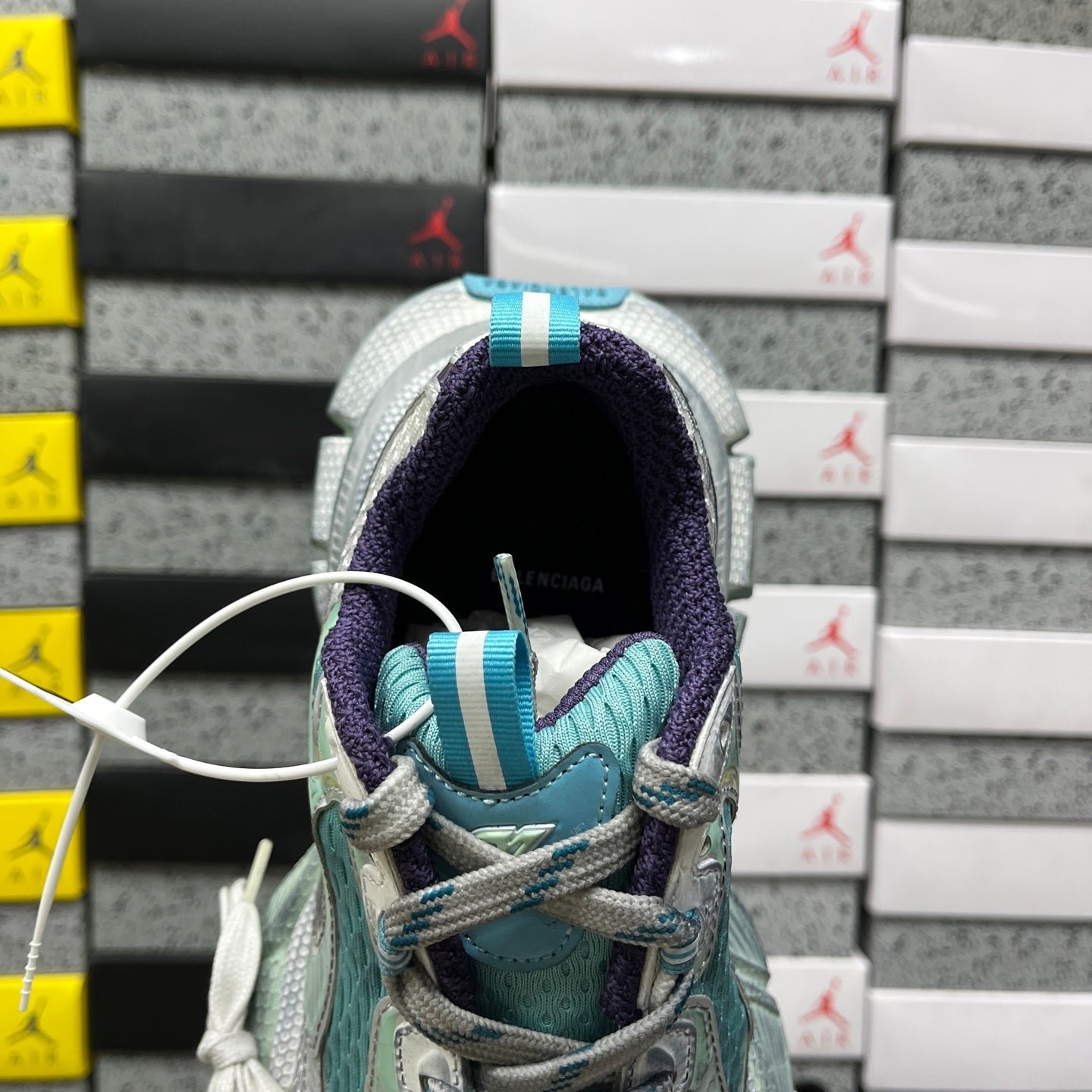Alternative view of Balenciaga 3XL Teal Blue White