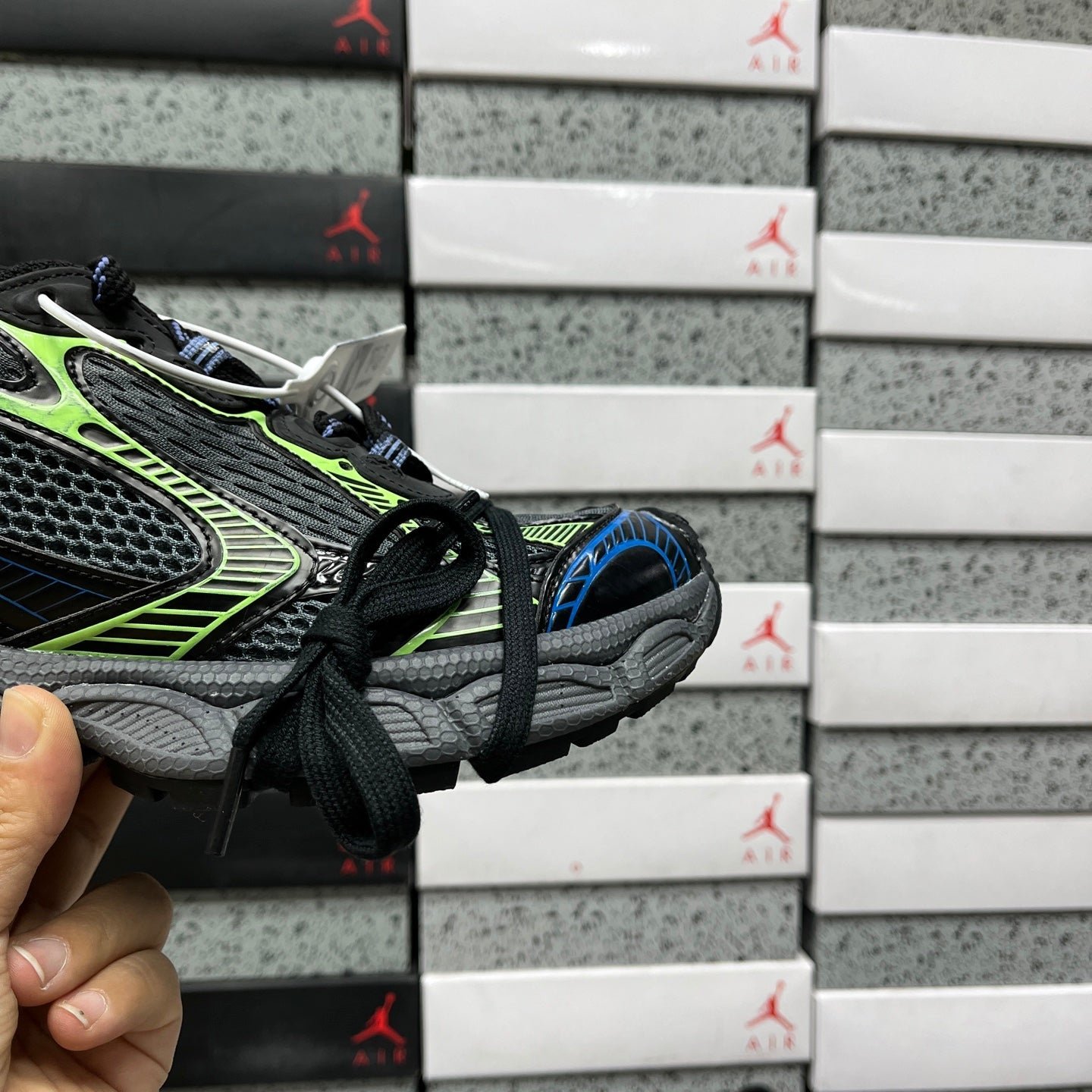 Alternative view of Balenciaga 3XL Dark Grey Blue Green