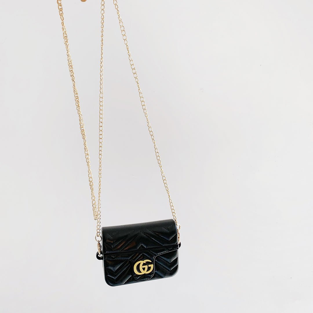 Gucci G Quilted Leather Earbud Case - Image 8