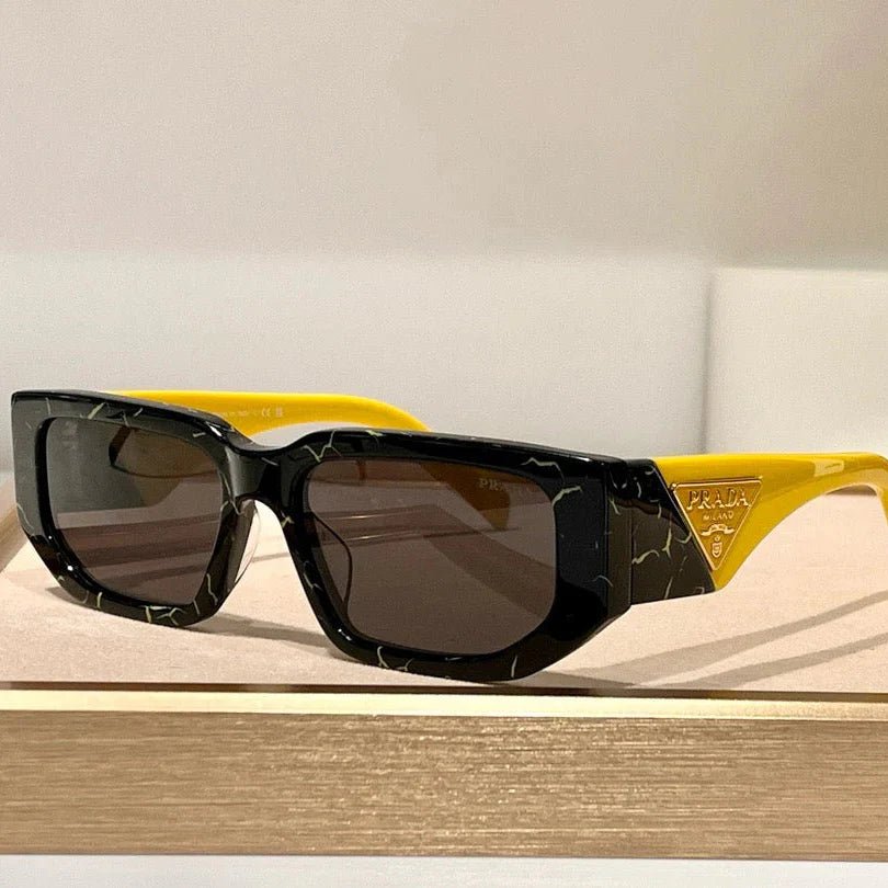 Prada Black-Yellow Marble Sunglasses