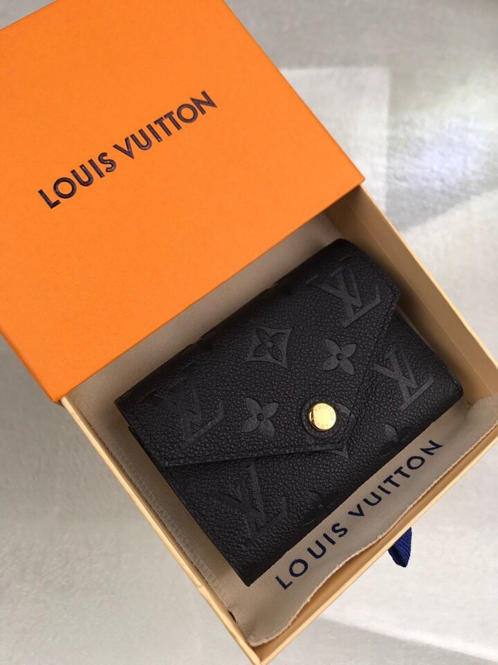 Louis Vuitton Victorine Wallet Monogram Empreinte Black For Women, Women's Wallets 4.7in/12cm LV M64060 - TEMAFES - Image 4