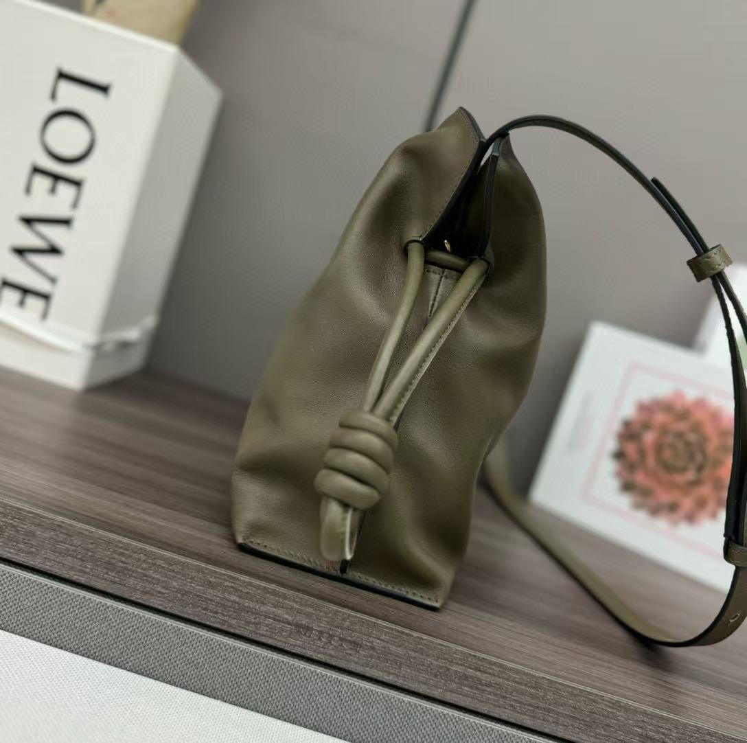 Alternative view of Loewe Flamenco Lucky Bag 30 Eucalyptus Olive Green Nappa Lambskin