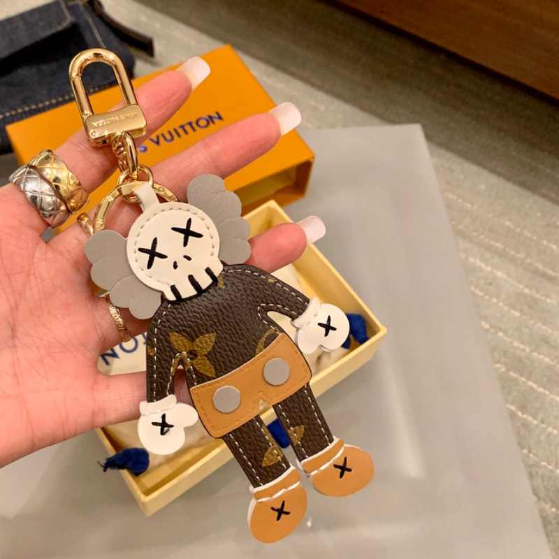 LV Body And Kaws-Inspired Doll Keychain