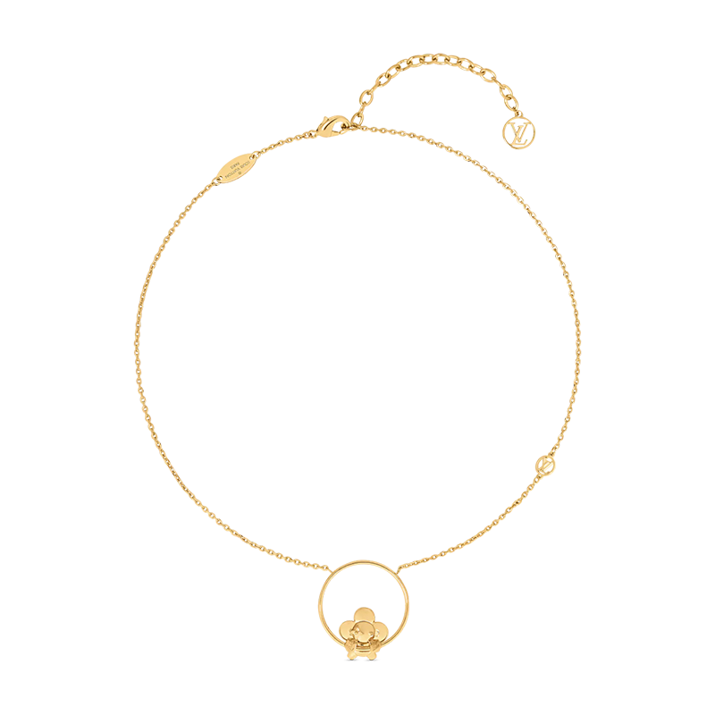 LV Gold Flower Necklace