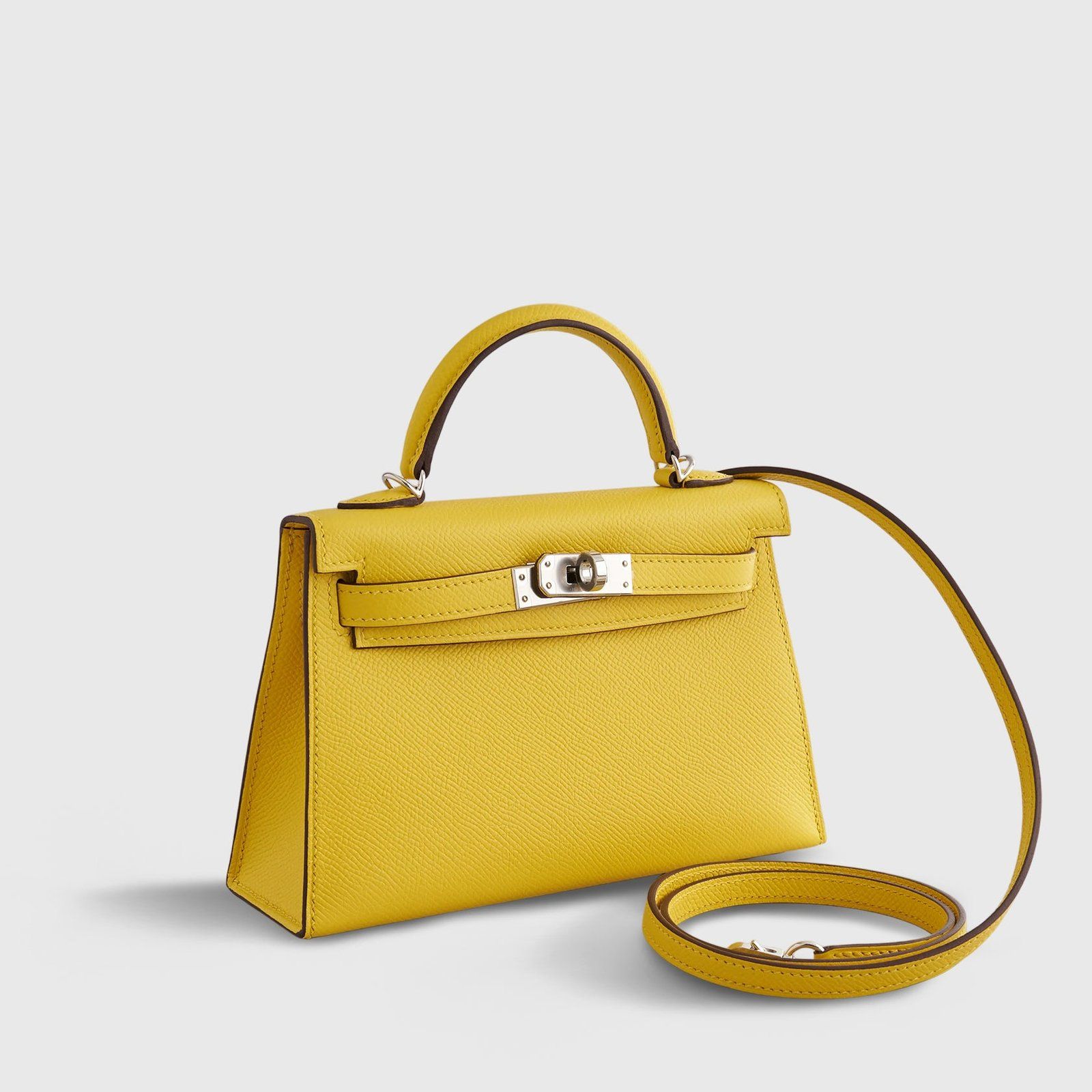 Alternative view of Hermès Mini Kelly Chevre Jaune de Naples