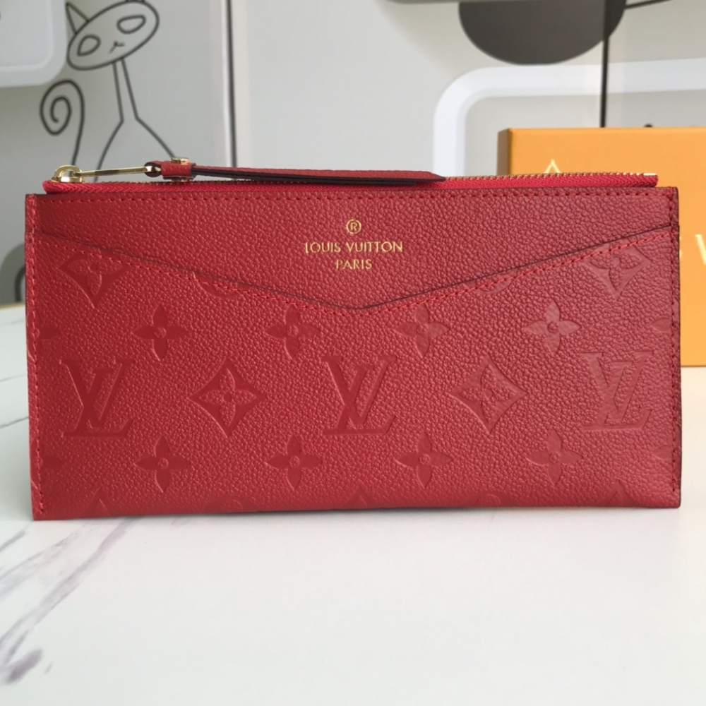 LV Red Empreinte Zip Pouch - Image 3