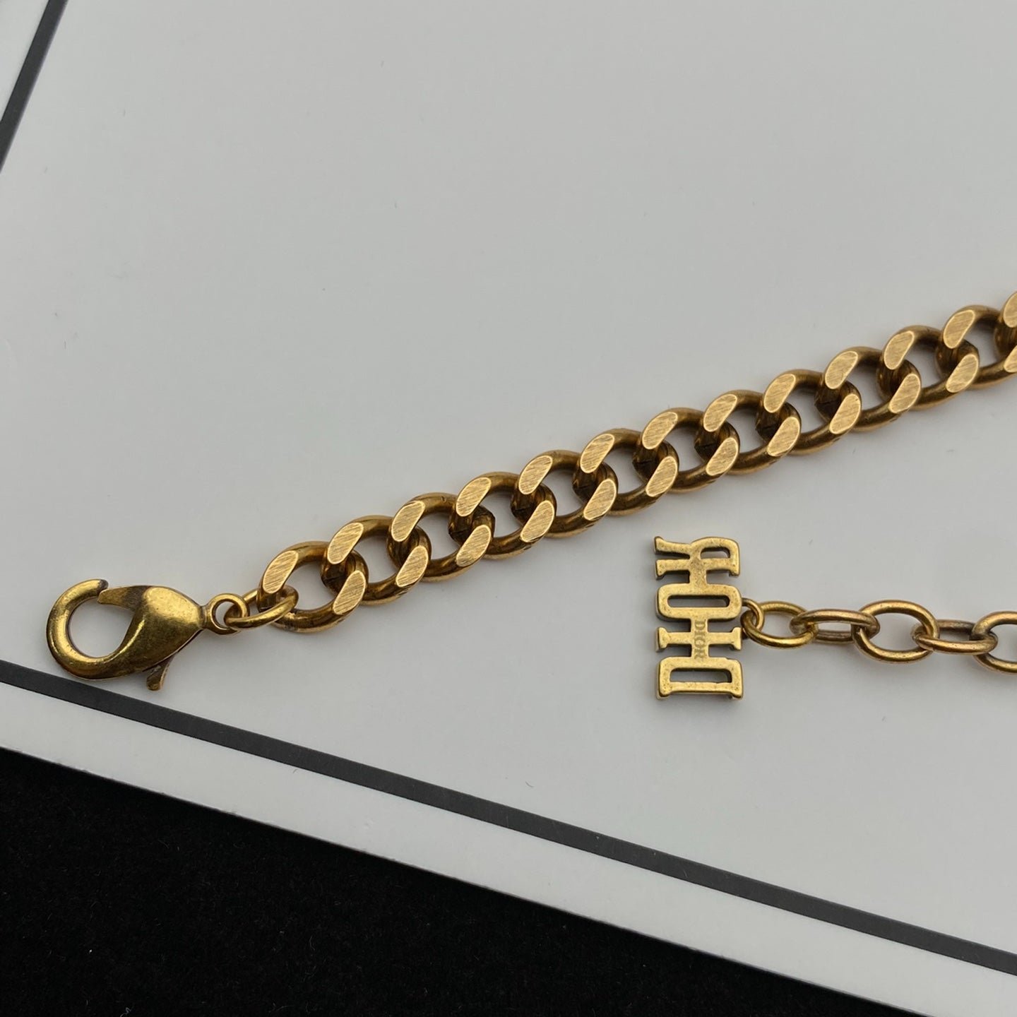 Dior Crystal Chain Necklace - Image 3