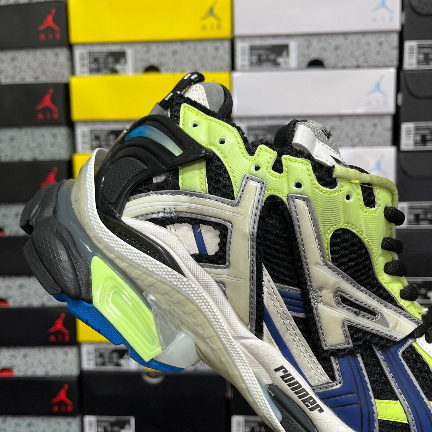 Alternative view of Balenciaga Runner 7.0 Black Green Navy