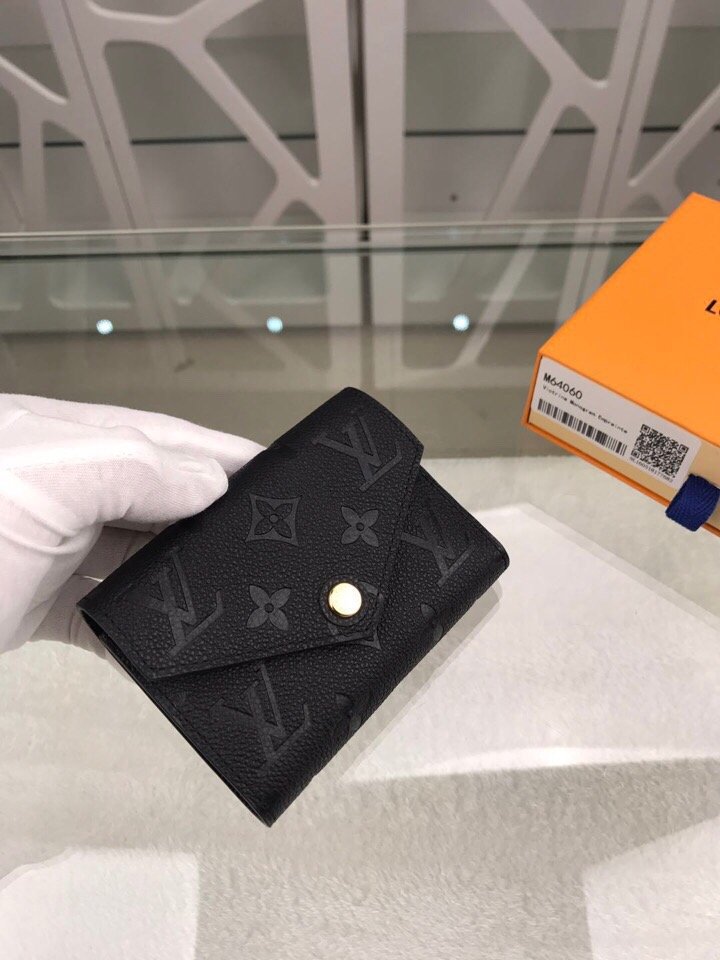 Louis Vuitton Victorine Wallet Monogram Empreinte Black For Women, Women's Wallets 4.7in/12cm LV M64060 - TEMAFES - Image 8