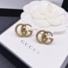 GUCCI Twisted Metal GG Stud Earrings