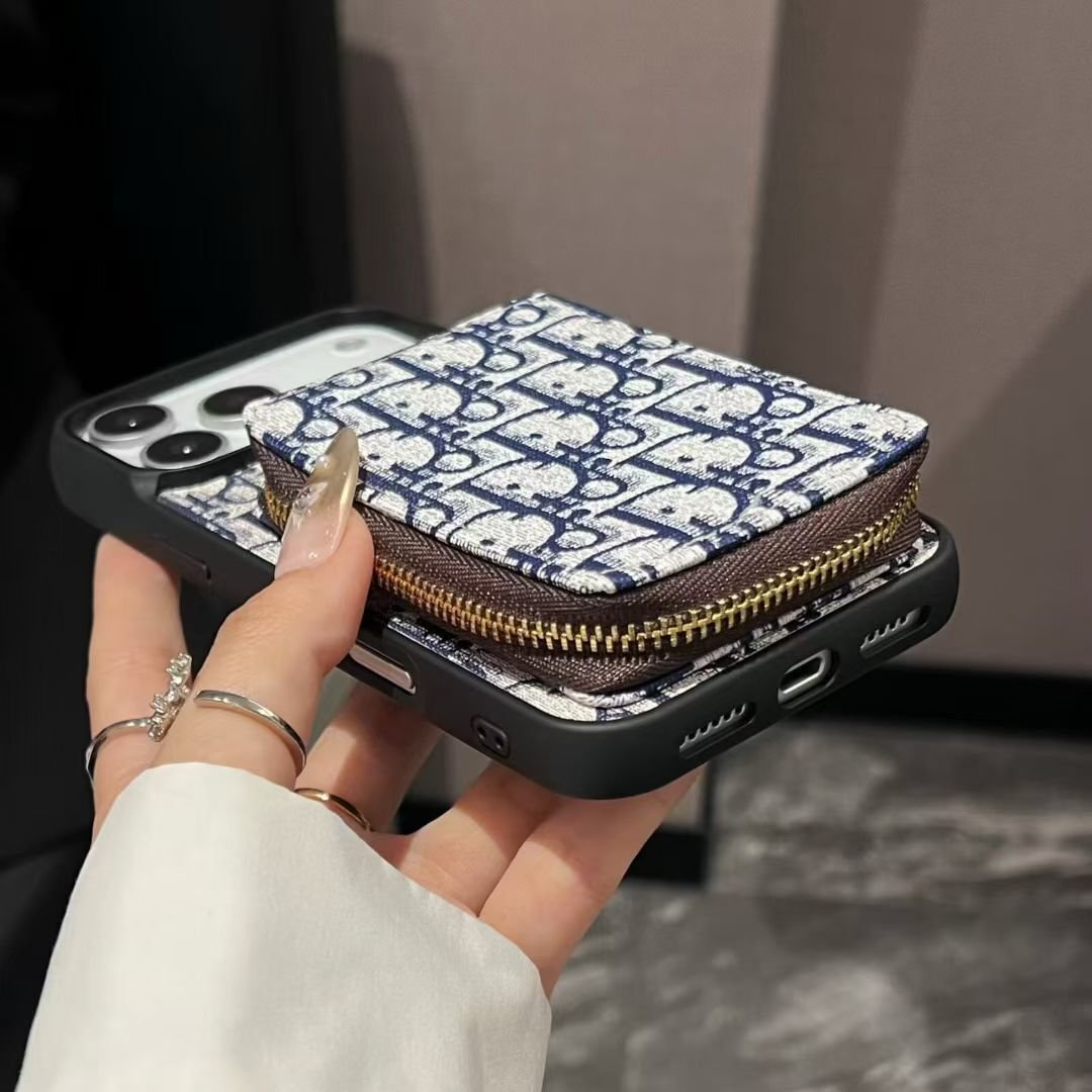 Dior Luxury iPhone Case Card Slot For iPhone 17 / 16 / 15 / 14 - Image 5