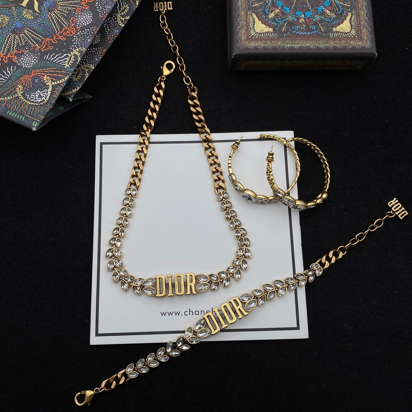 Dior Crystal Chain Necklace - Image 6