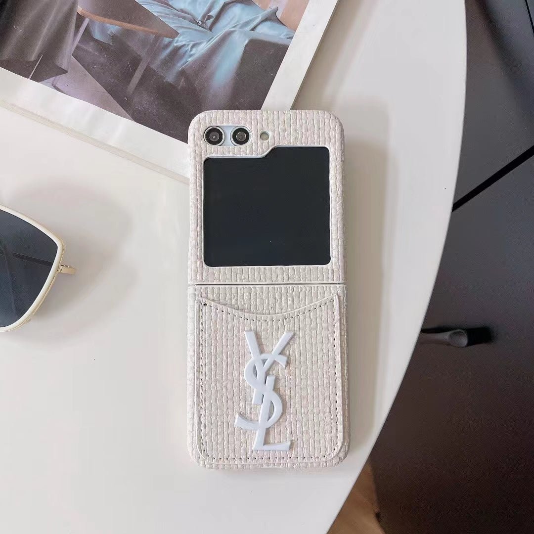YSL Tweed Folding Phone Case (Multi-Color) - Image 14