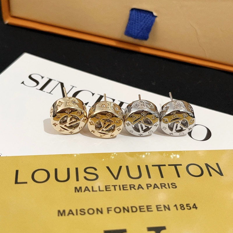 LV Monogram Ball Earrings