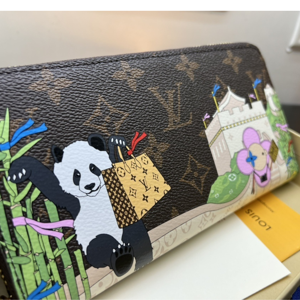LV Leather Panda Monogram Pouch - Image 4