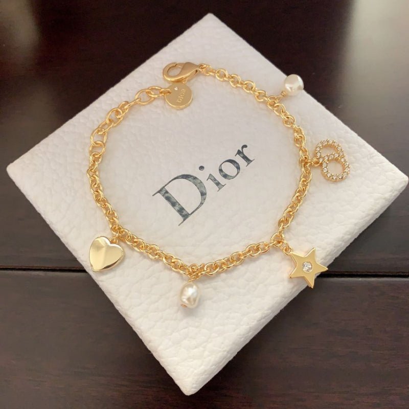 Dior Multi-Charm Gold Bracelet