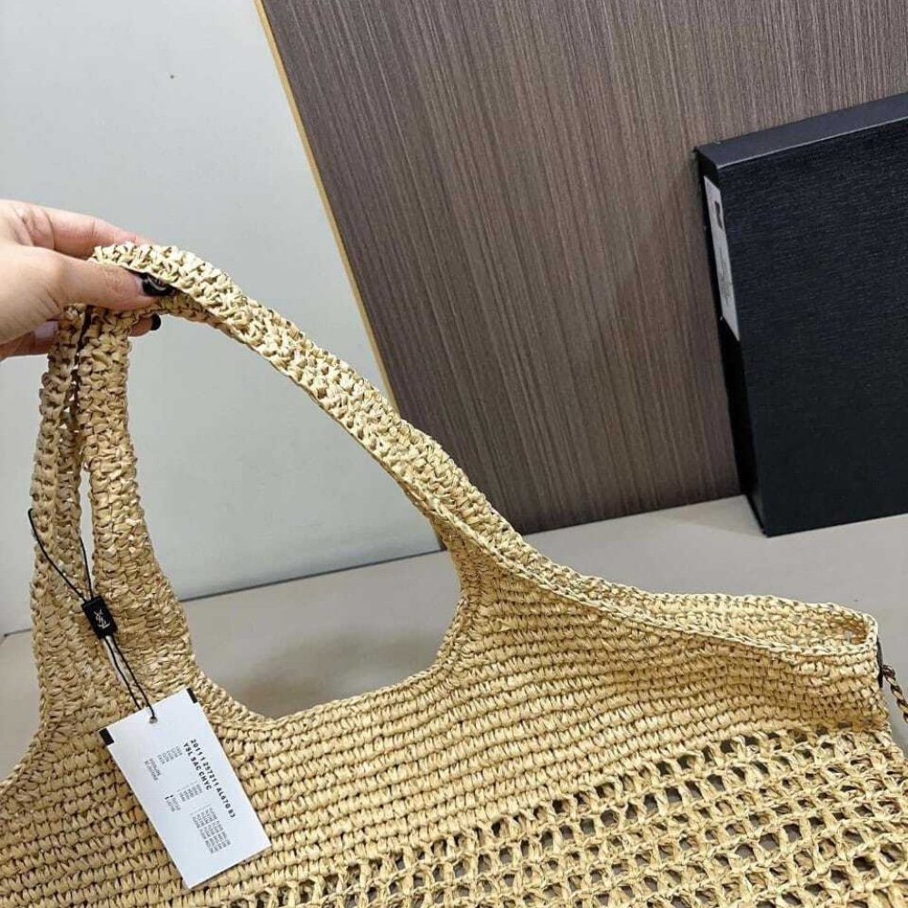 Saint Laurent Icare Naturel And Brown Gold 45Cm 772191GAAEK2063 - Image 7