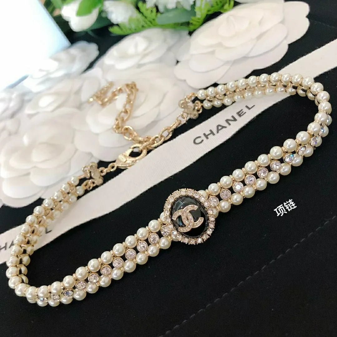 Chanel Multi-Strand Gold Pearl CC Bracelet - Image 5