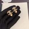 Chanel Rhinestone Double C Heart