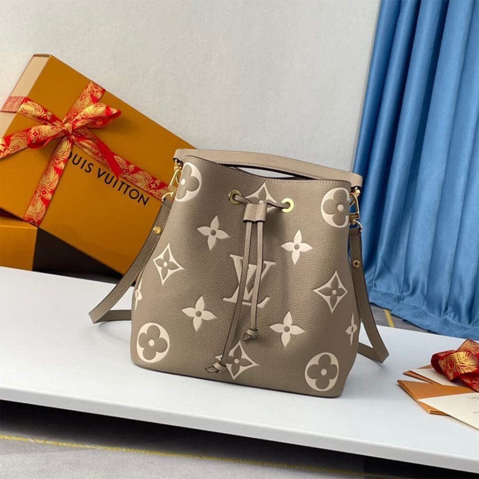 Alternative view of Louis Vuitton Noe MM Grey Embossed