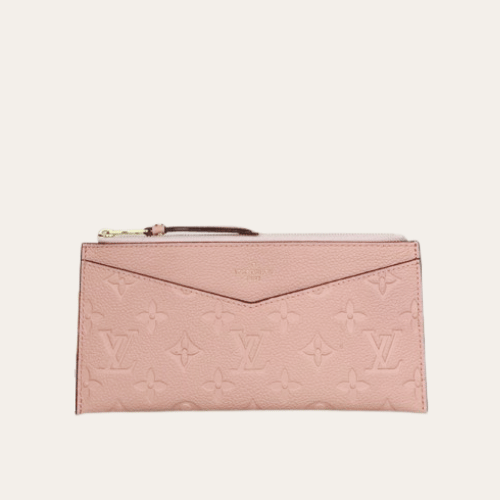 Louis Vuitton Pochette Melanie Monogram Empreinte Rose Ballerine 9 Inches M68712