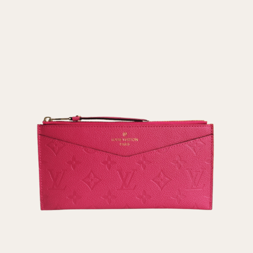 Louis Vuitton Pochette Melanie Monogram Empreinte Fuchsia 9 Inches M68712