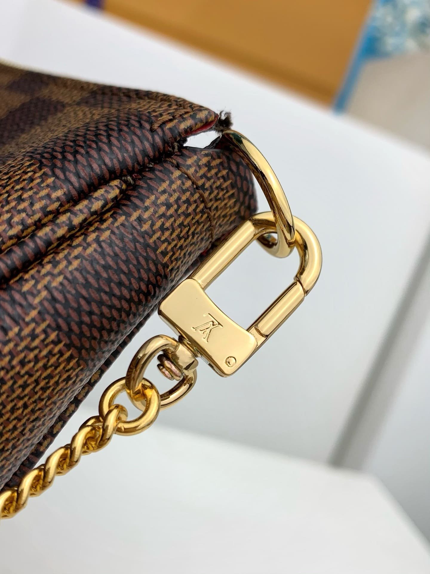 Louis Vuitton Mini Pochette Ebene Canvas - Image 5