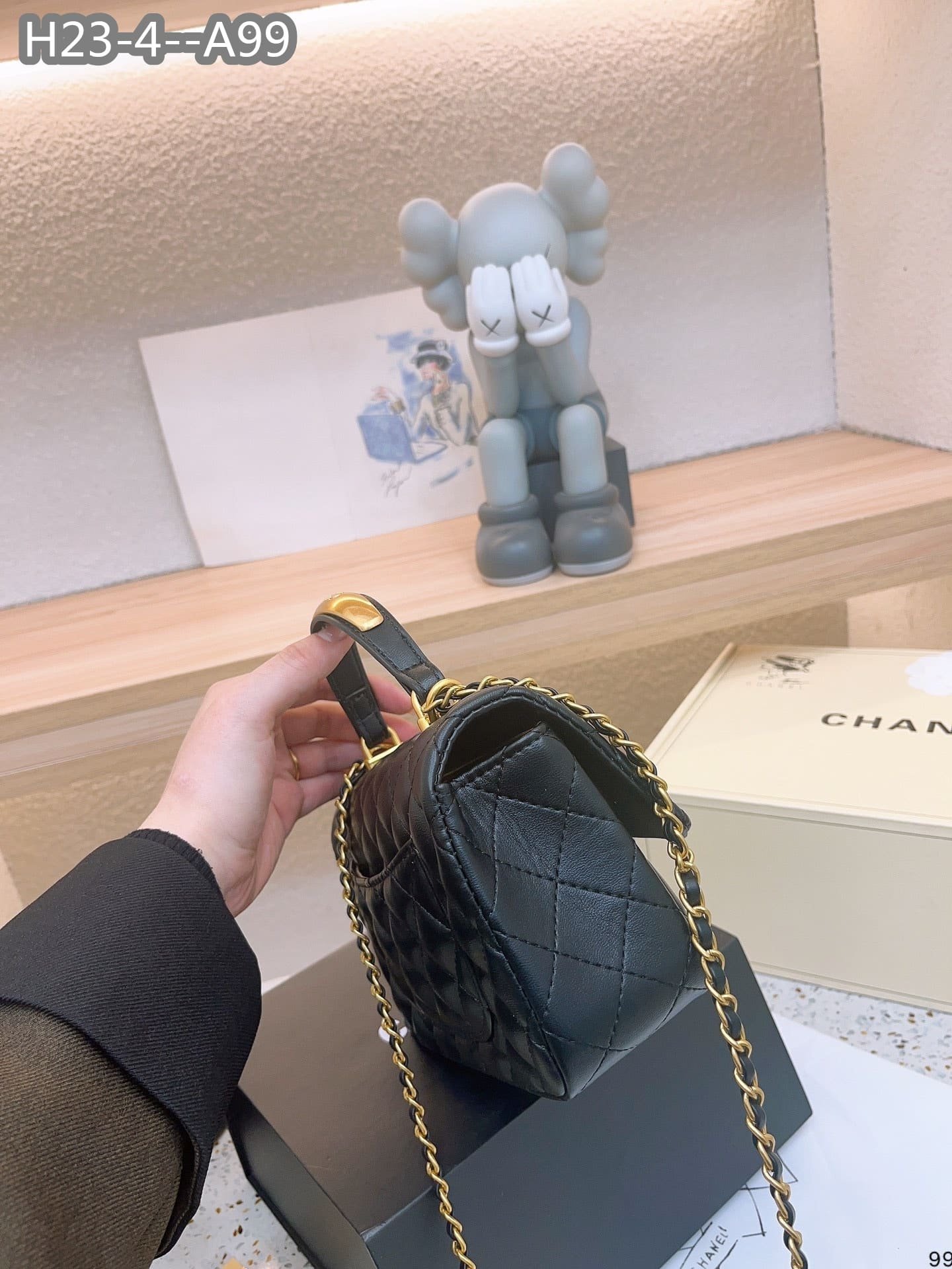 Chanel Mini Flap Lambskin Bag - Image 4