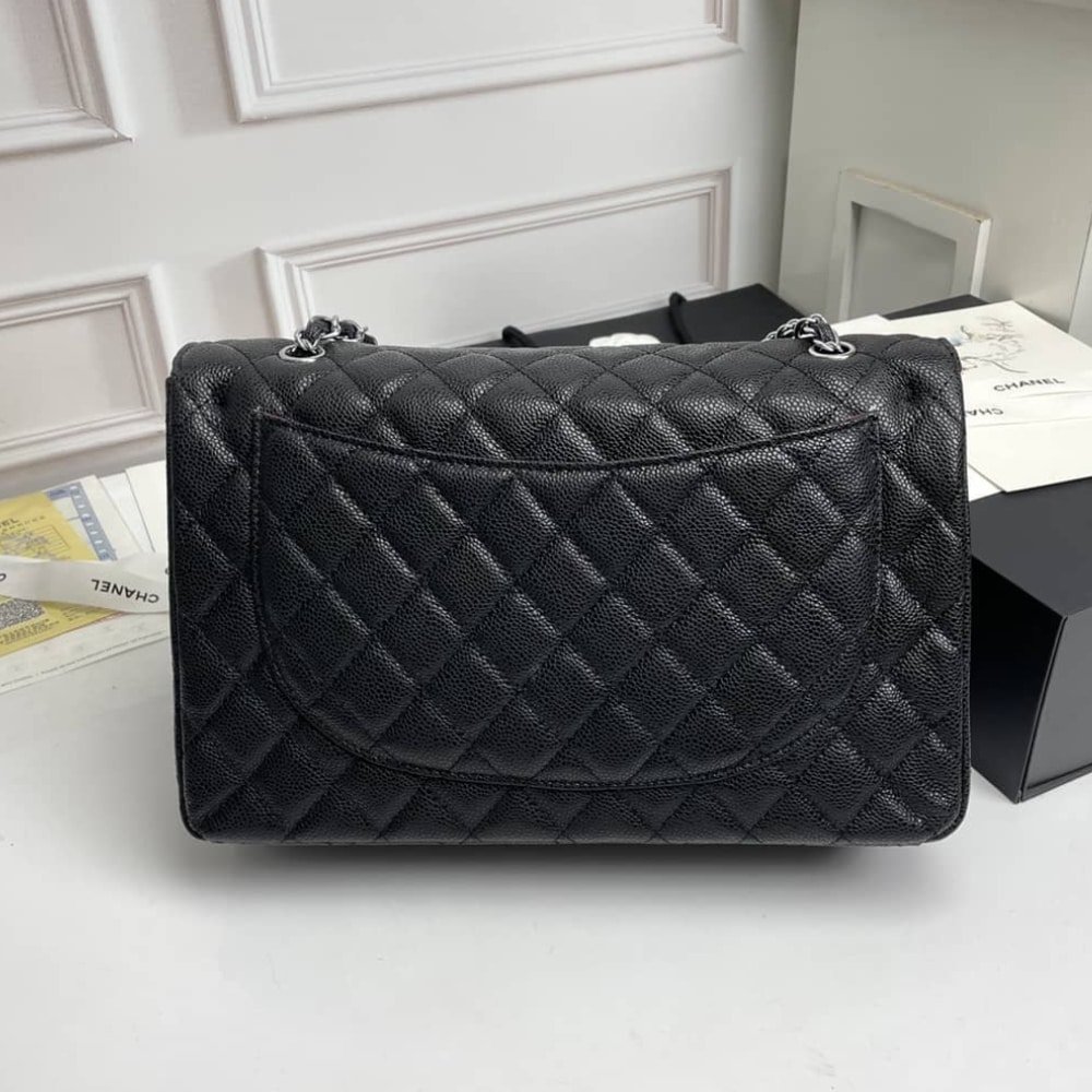 CHANEL Classic Caviar Flap Bag - Image 9