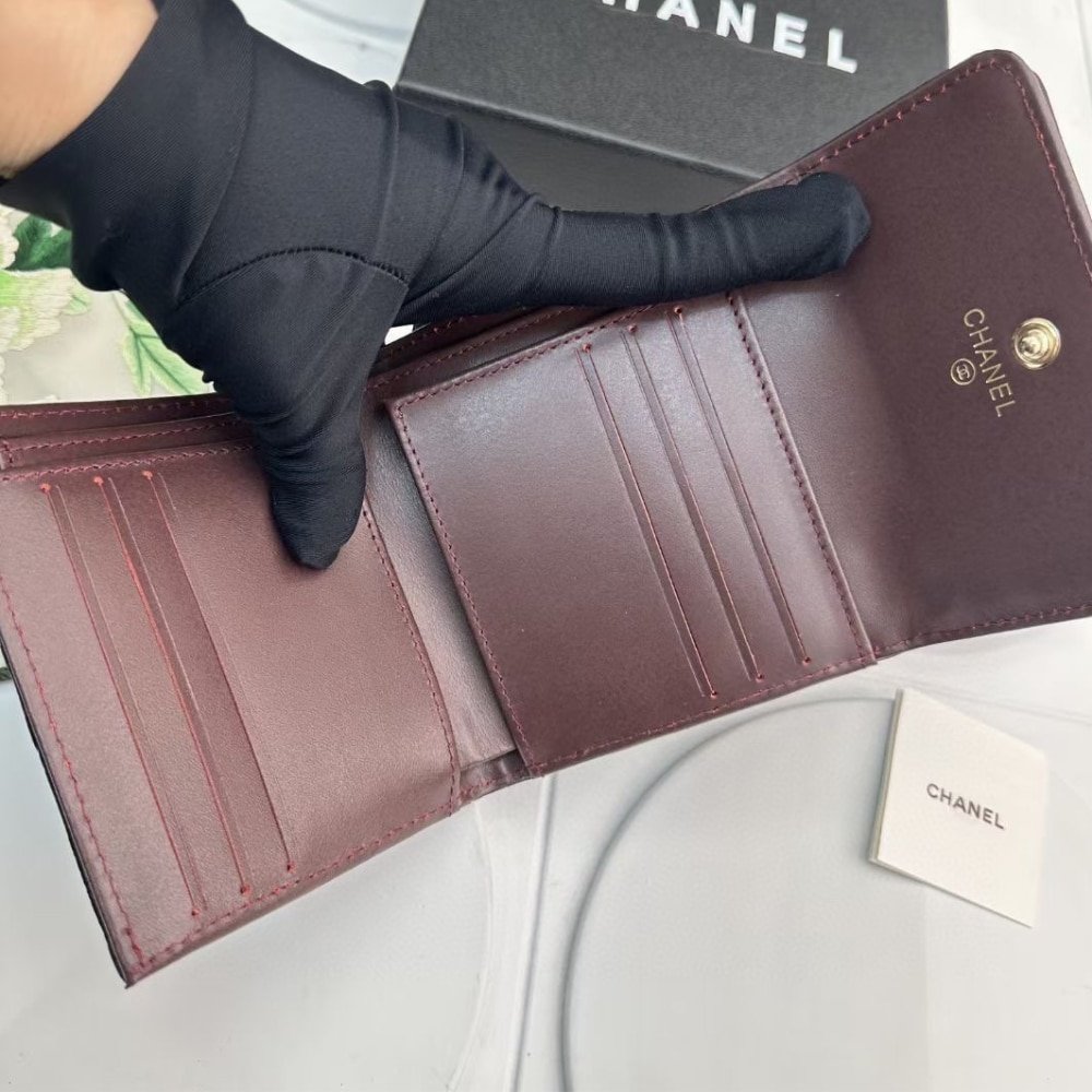 Chanel 19 Flap Lambskin Card Holder - Image 5