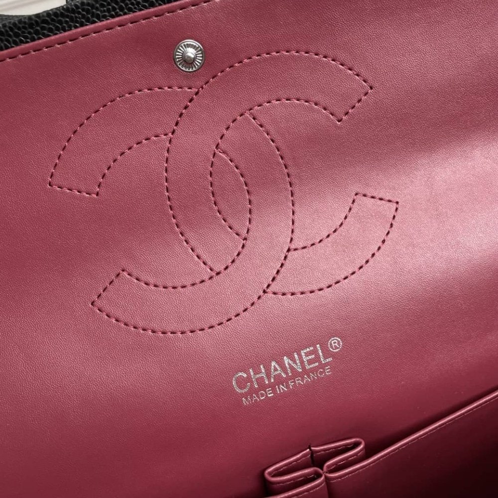 CHANEL Classic Caviar Flap Bag - Image 6