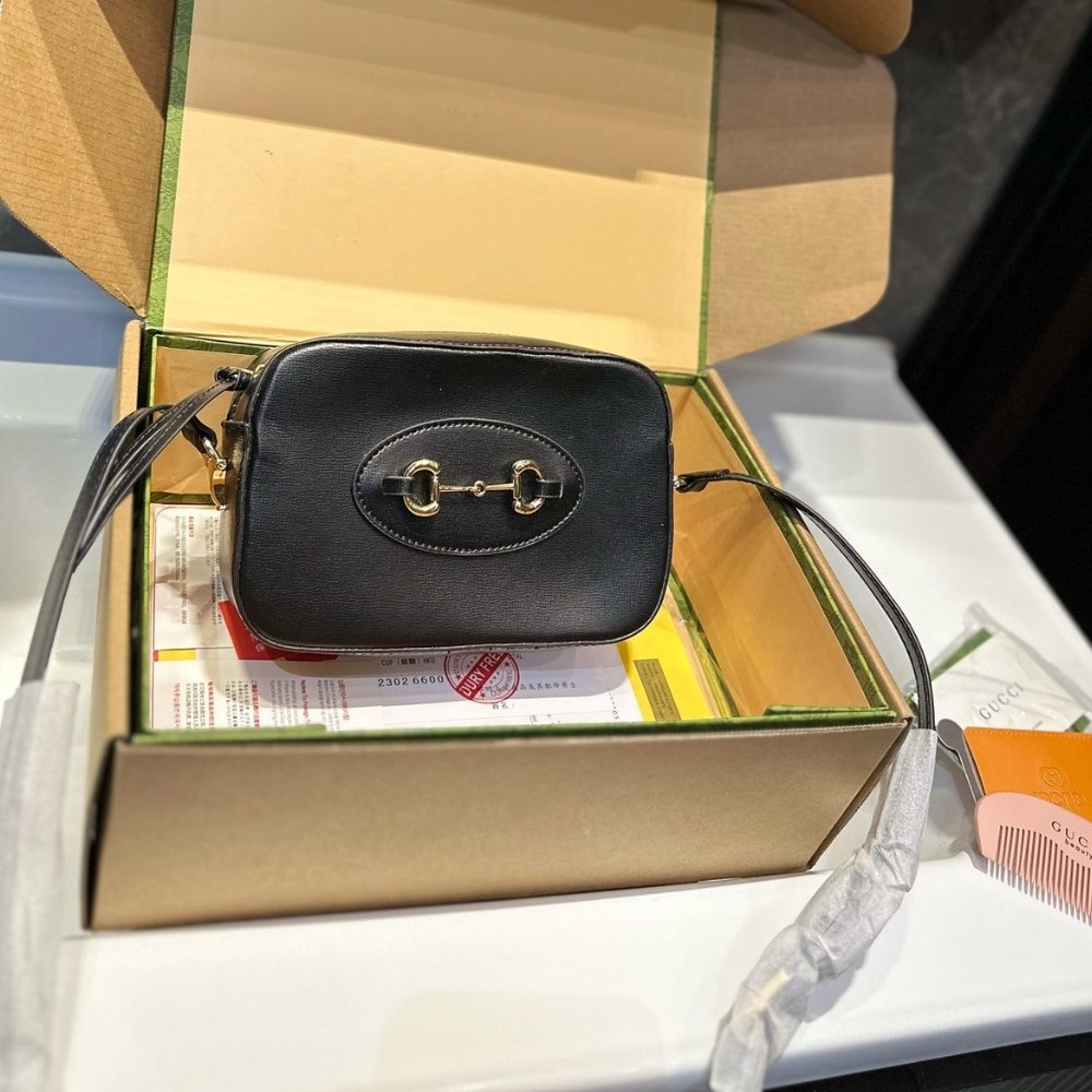 Alternative view of Gucci Horsebit 1955 Mini Shoulder Bag Black 18Cm ?760196 1AAQD 1000
