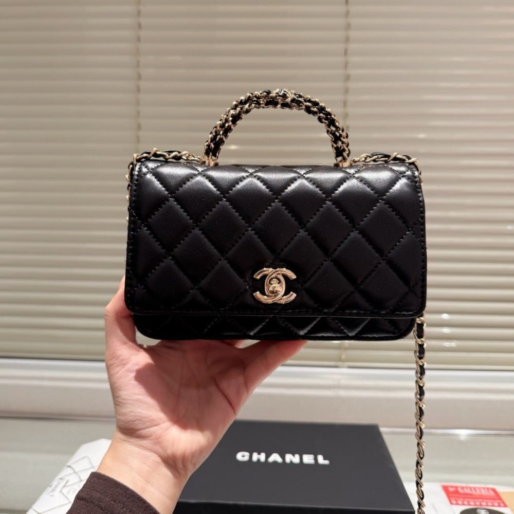 Alternative view of Chanel Classic Mini Flap With Chain Handle Black 19Cm