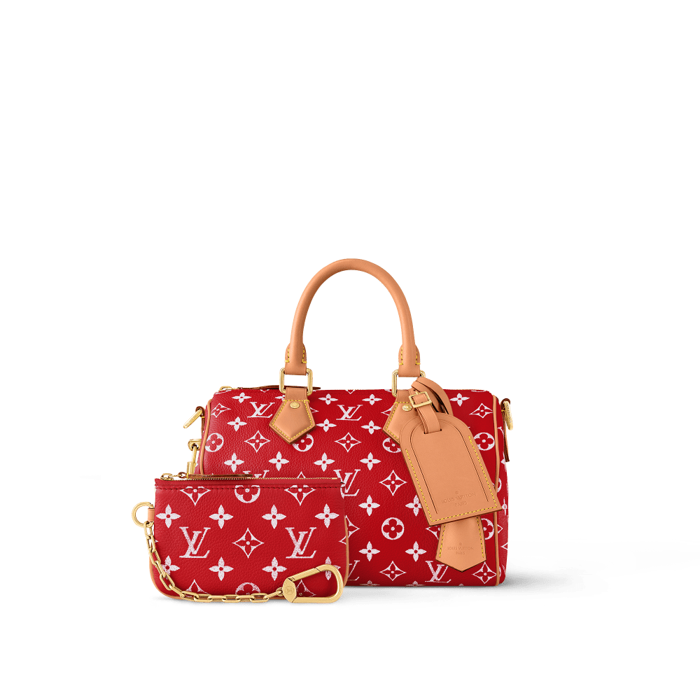 Louis Vuitton Speedy P9 25 Red Monogram