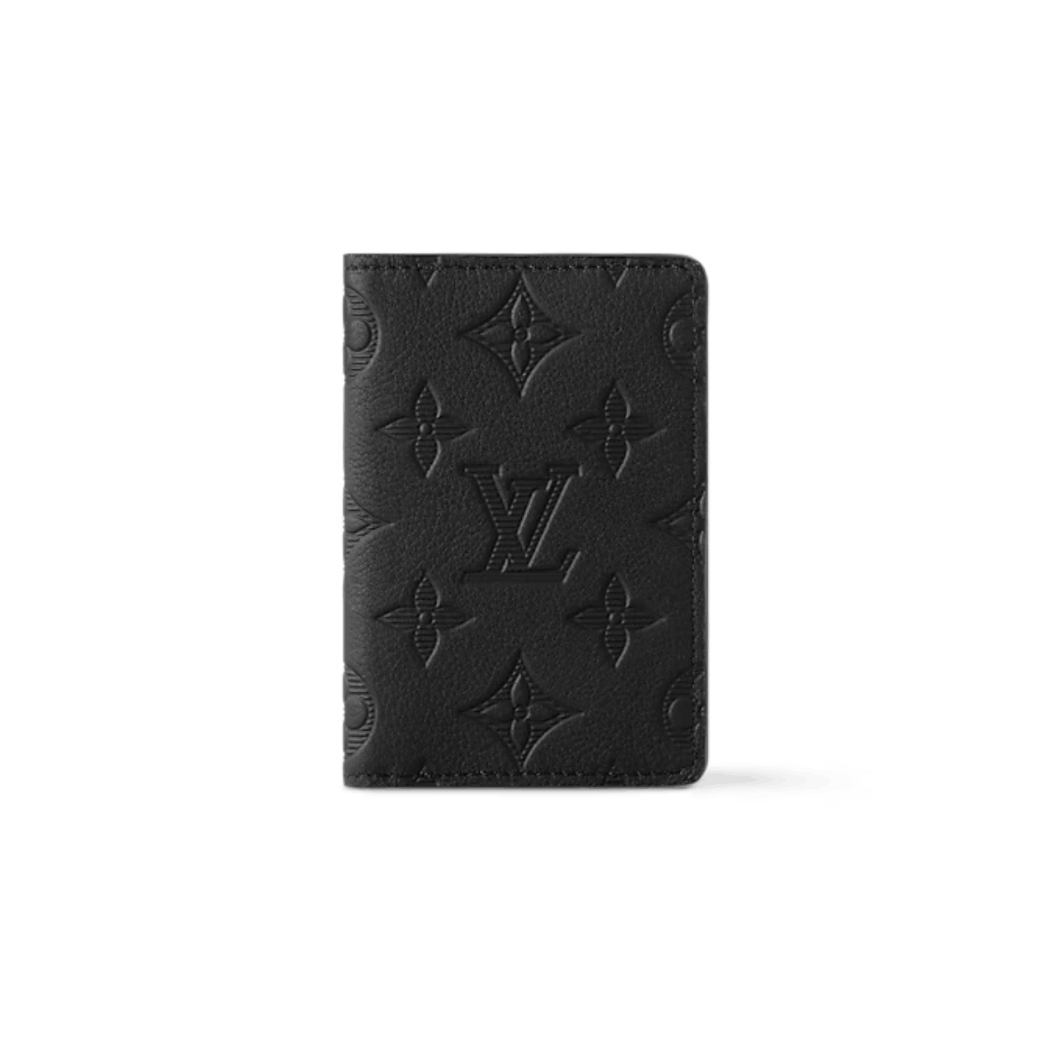 Louis Vuitton Pocket Organizer In Black Monogram Shadow Calfskin For Men, Men's Wallet 11cm LV M62899 - TEMAFES