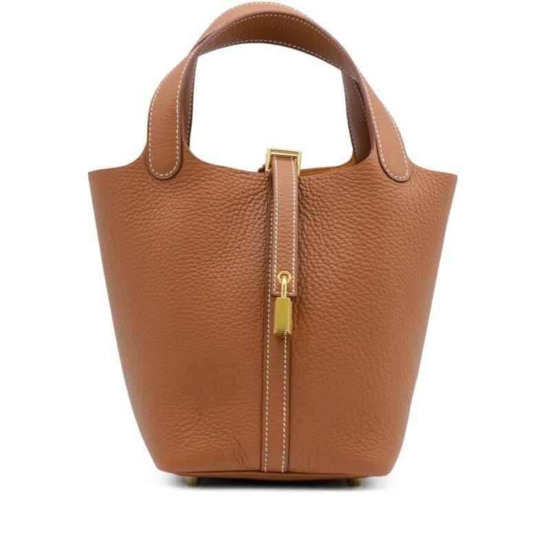 Hermès Picotin Lock 18 Clemence Gold GHW