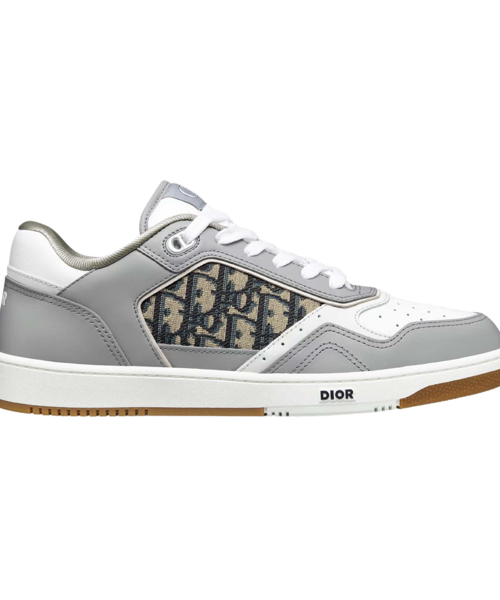 DIOR B27 UPTOWN LOW-TOP SNEAKER - GREY/WHITE