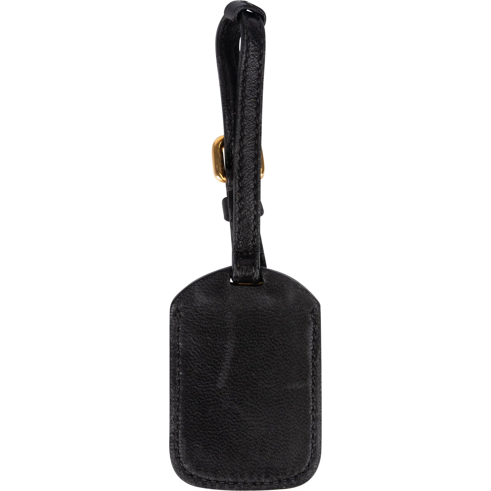 Alternative view of Prada Black Leather Luggage Tag