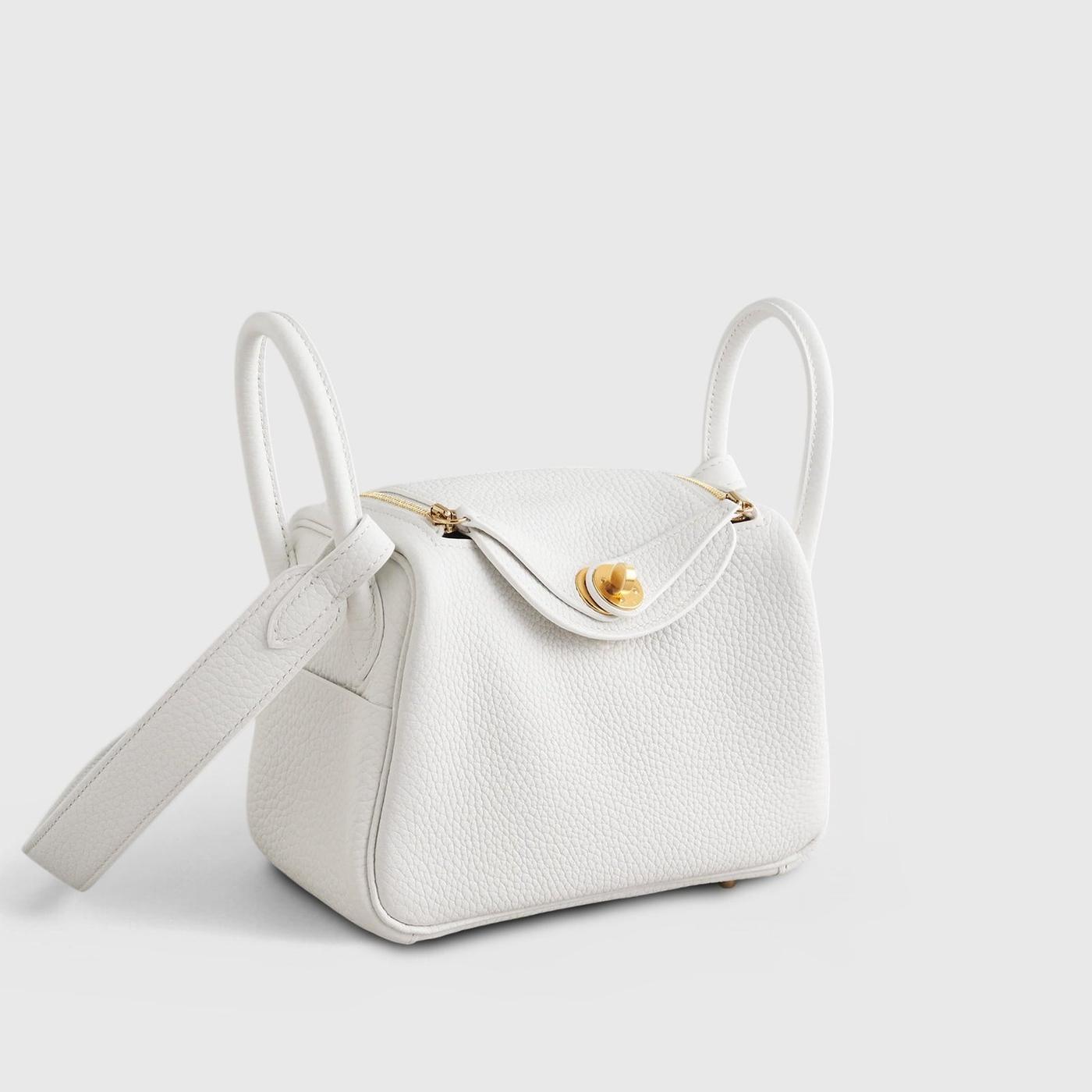 Alternative view of Hermès Lindy 20 Swift New White Leather