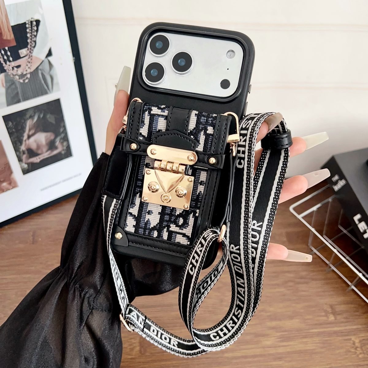 Dior Classic Oblique Jacquard Mini Trunk Case - Image 4