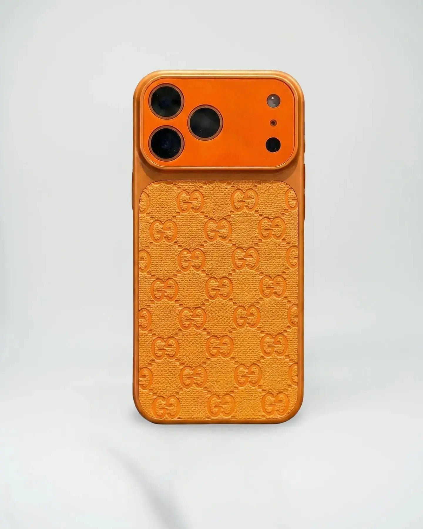 LV Orange Embossed Monogram Phone Case - Image 9