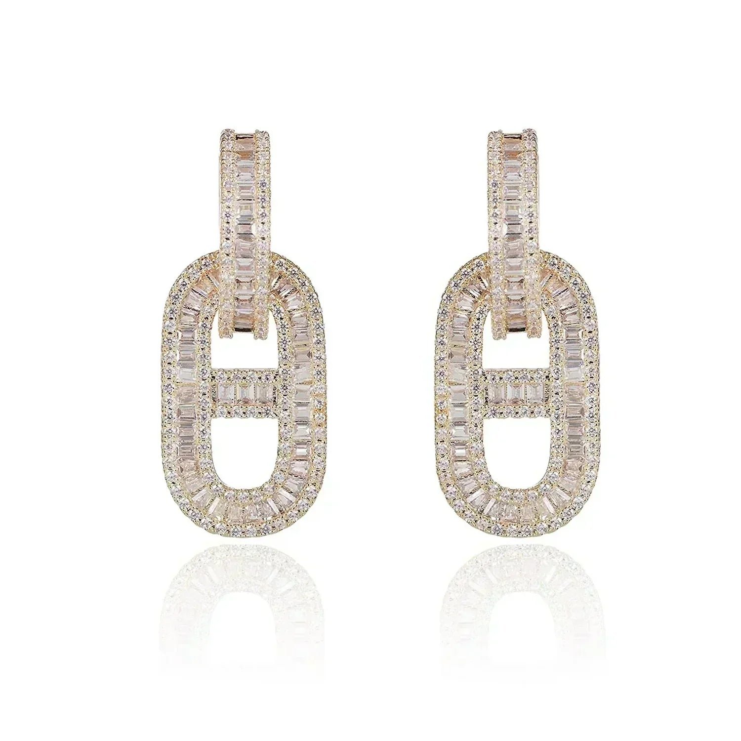 Hermès White Gold Pavé Crafted Earrings